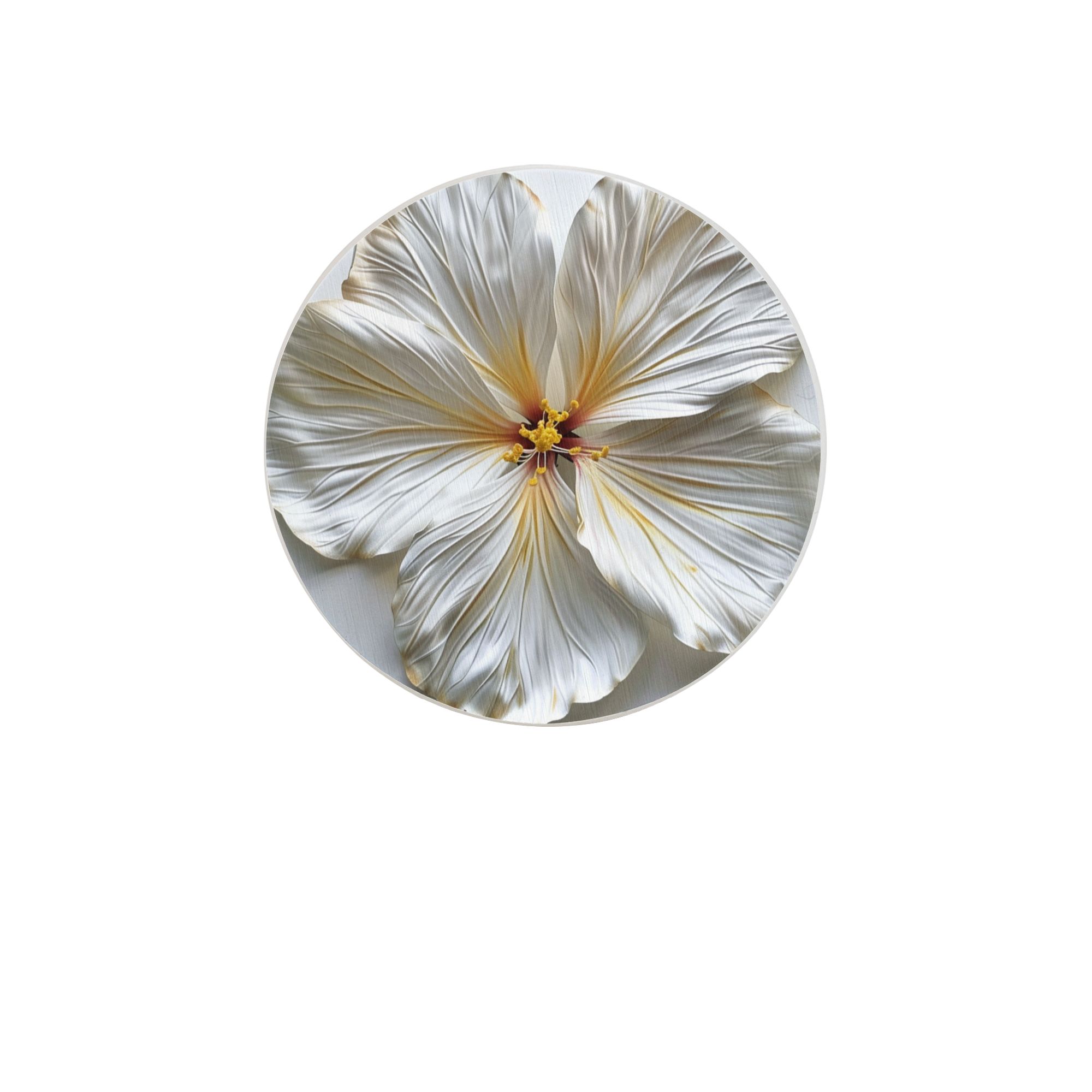 10cm 3D Flower Pattern Round Coaster